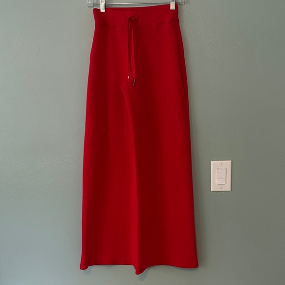 SPANX Pants - SPANX Red Air Essentials Wide Leg Pants with Drawstring Waist